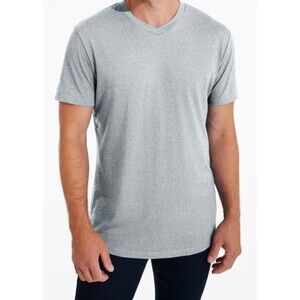 Swet Tailor Softest V-neck T-shirt Shirt Heather Gray XXL Supima Cotton Model